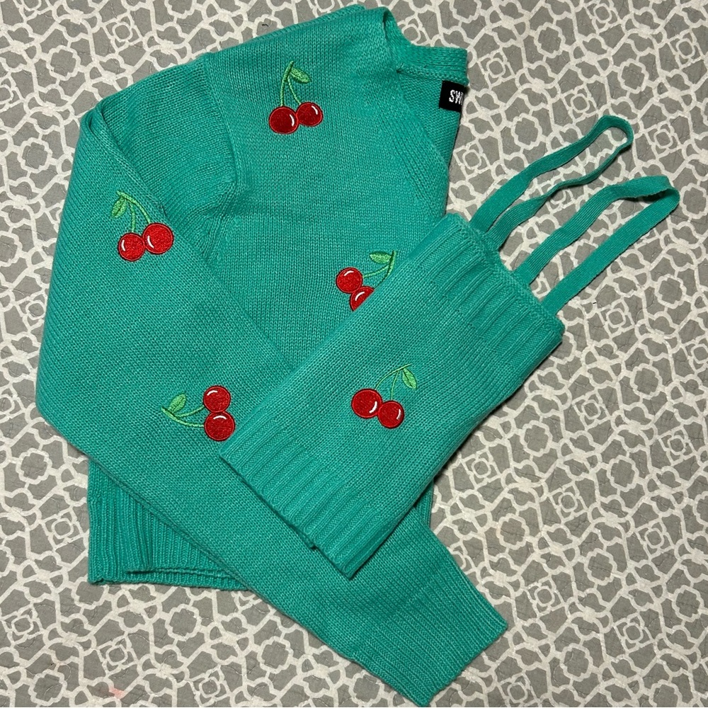 🍒Sweet & Sinful Cherry Sweater Set🍒